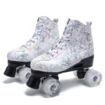 TIEJIAN Q80 Light-Up Quad Roller Skates – Teens & Adults Rink Recreational - Image 6
