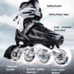 PAPAISONP 309 Recreational Inline Skates – Adults & Kids Adjustable - Image 3